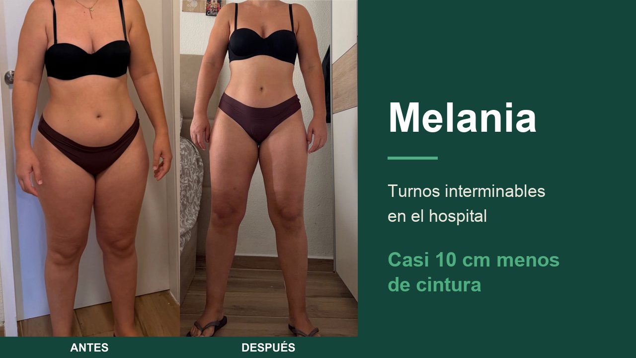 Melania, enfermera: casi 10 cm menos de cintura